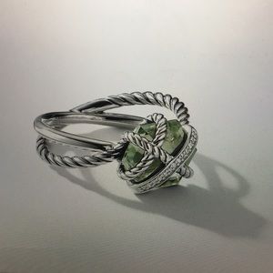 David Yurman Cable Wrap Ring with Prasiolite